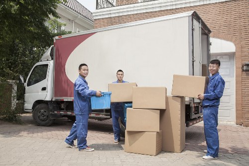 Man and van team preparing a move in Waterloo