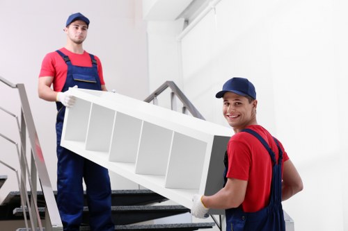 Professional man and van service helping with a flat move in Waterloo