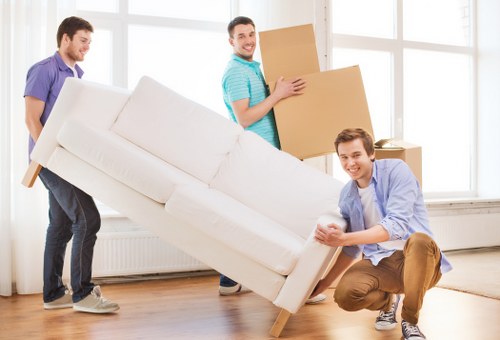 Office furniture being moved efficiently during a Waterloo relocation