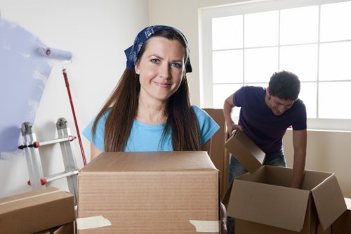 Professional moving team using PPE for a safe Waterloo relocation